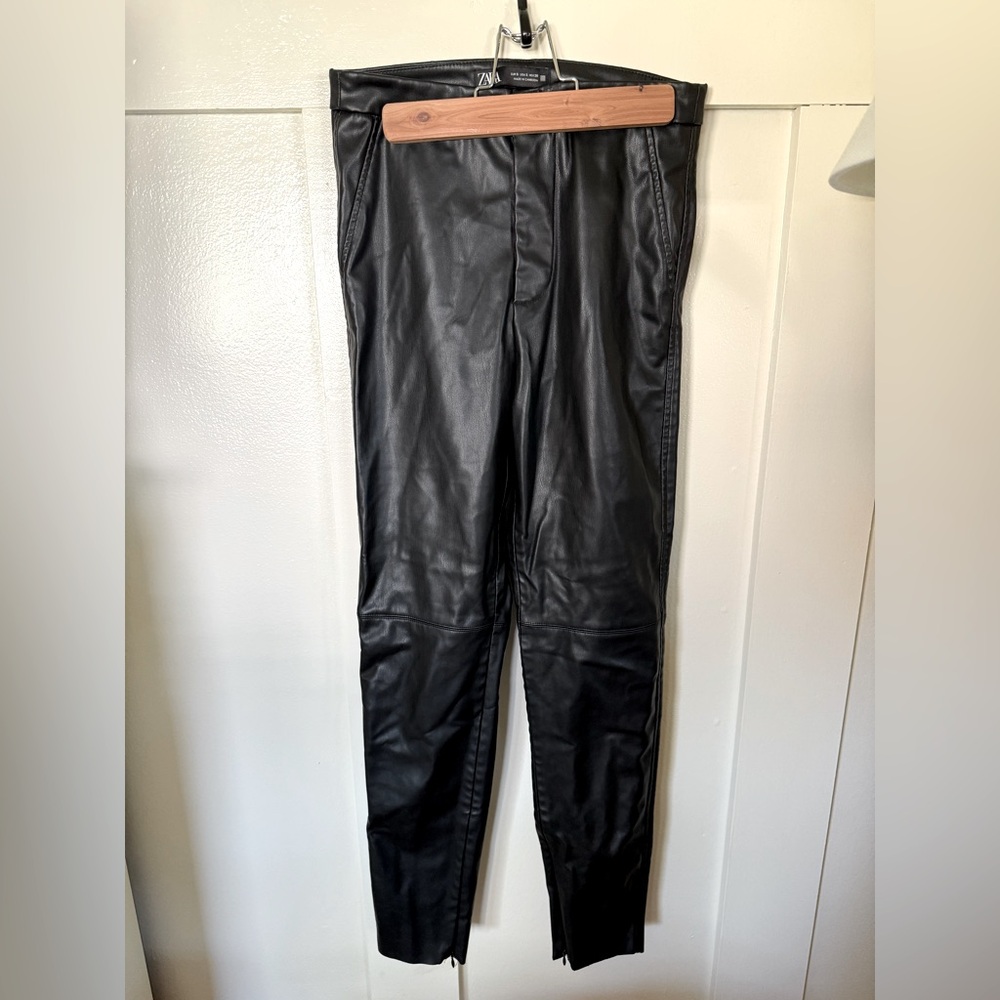 Zara Faux Leather Pants